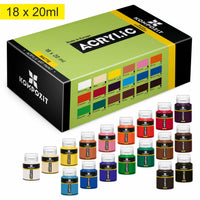 Set akrilnih boja Kompozit STANDART 18 x 20 ml