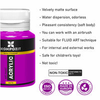 Set akrilnih boja Kompozit STANDART 24 x 20 ml