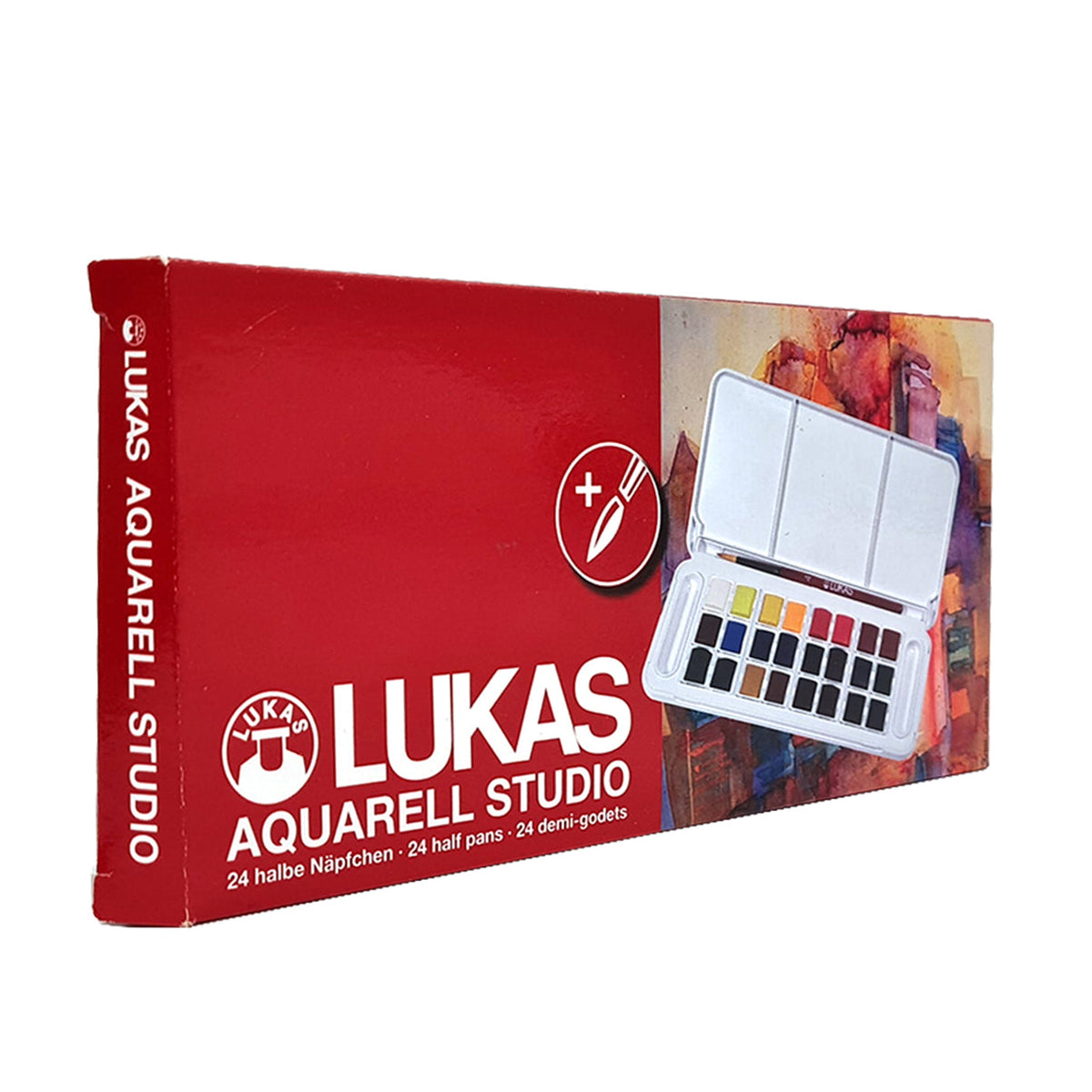 Set akvarelnih boja LUKAS Studio u plastičnoj kutiji - 24 kom