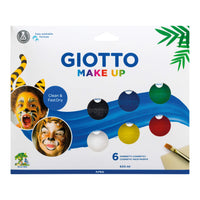Set boja za lice GIOTTO Make Up 6 x 5 ml s kistom i spužvicom