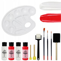 Set boja za tekstil Phoenix s priborom – 10 dijelova