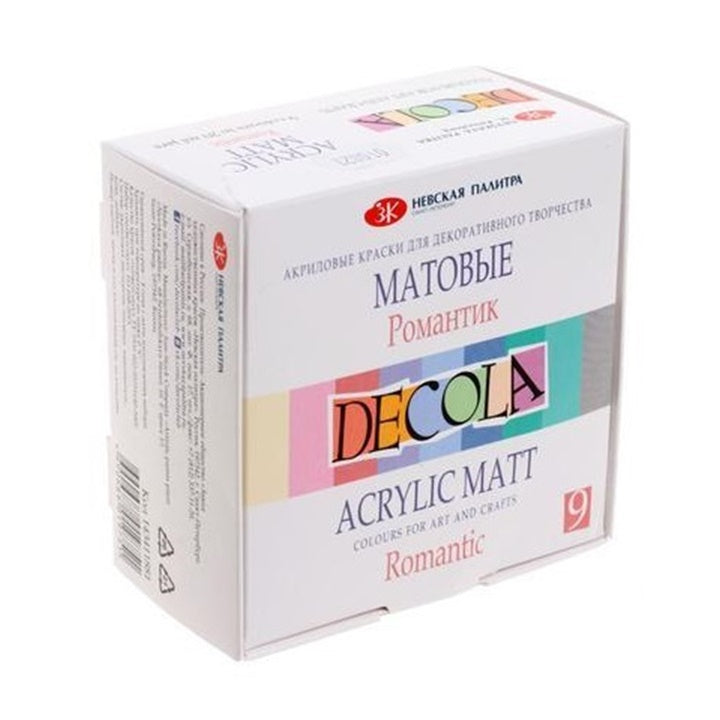Komplet matnih akrilnih boja Decola 9x20 ml – Romantic
