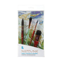 Set kistova Princeton Neptune za akvarel - 4-dijelni