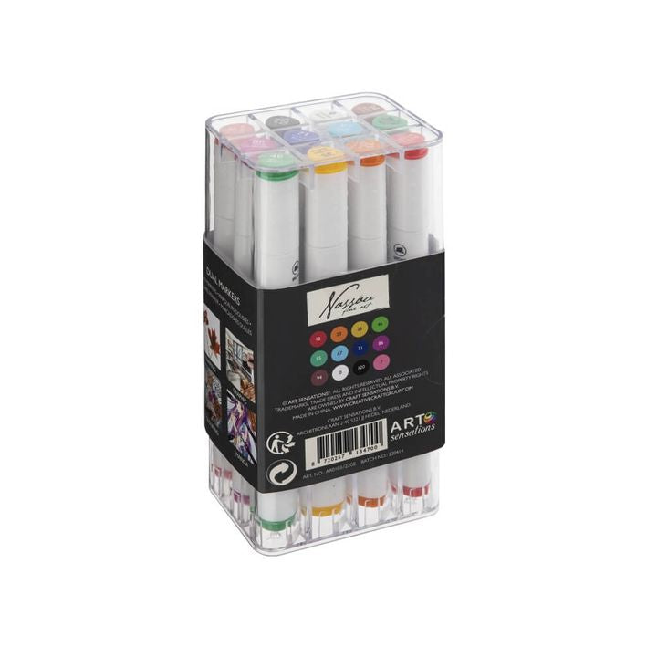 Set obostranih flomastera Nassau Fine Art 12 kom — slika 4