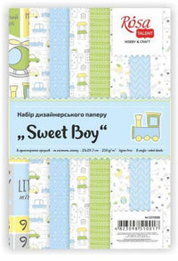 Set papira za scrapbooking Sweet Boy 21 x 29.7 cm — slika 2