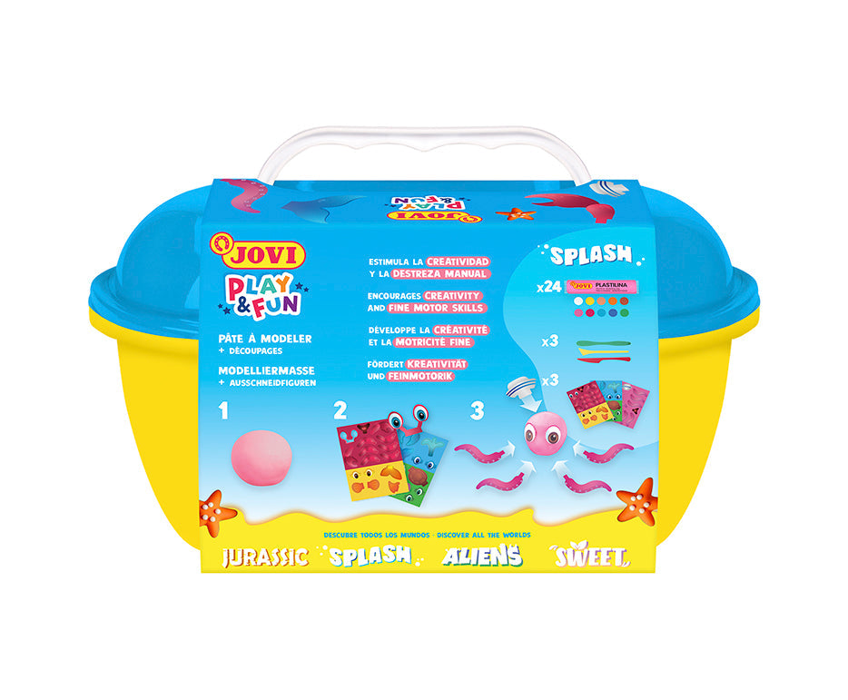 Set plastelina JOVI Play&Fun Splash 360 g u koferu