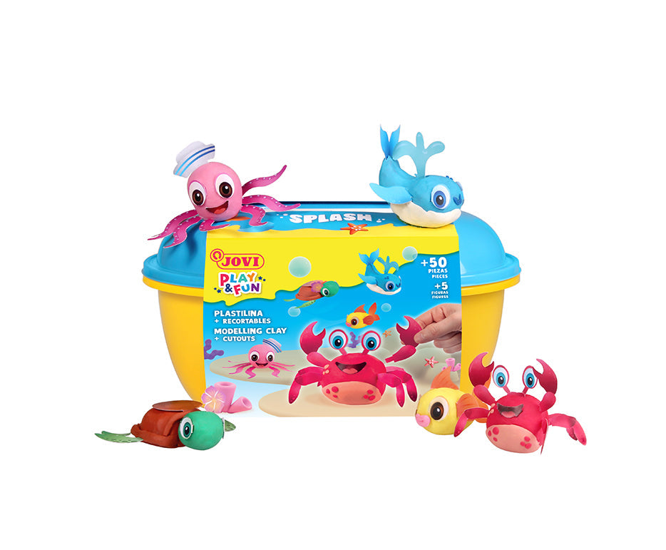 Set plastelina JOVI Play&Fun Splash 360 g u koferu