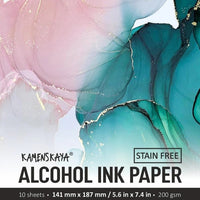 Set sintetičkih papira za alkoholne tinte KAMENSKAYA | različite veličine — slika 3