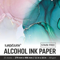 Set sintetičkih papira za alkoholne tinte KAMENSKAYA | različite veličine — slika 4
