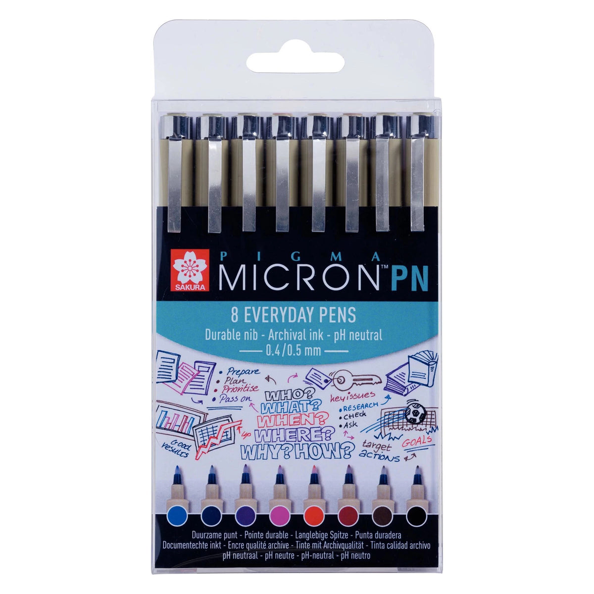 Set tehničkih olovaka Sakura Pigma Micron PN - 8 kom