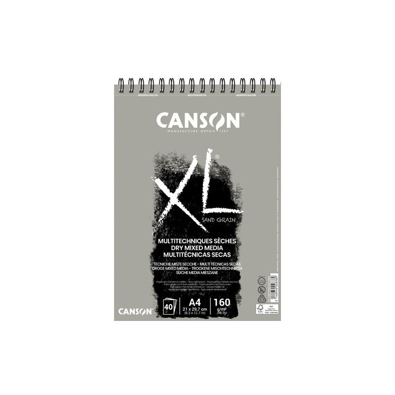 Skicovací blok CANSON XL Touch sivi 160 g/m² A4 – A3 - 40 listova