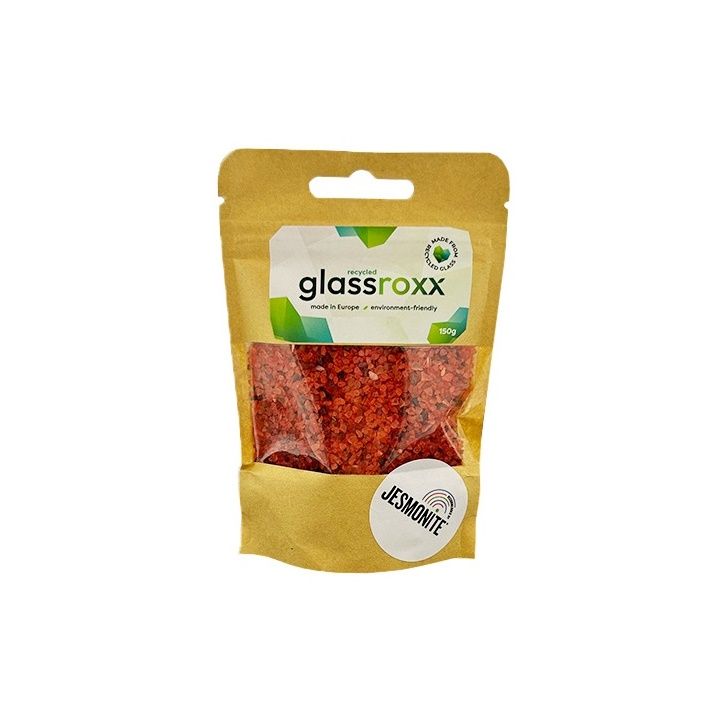 Stakleni granulat Glassroxx Jesmonite 150 g – Tamno narančasta