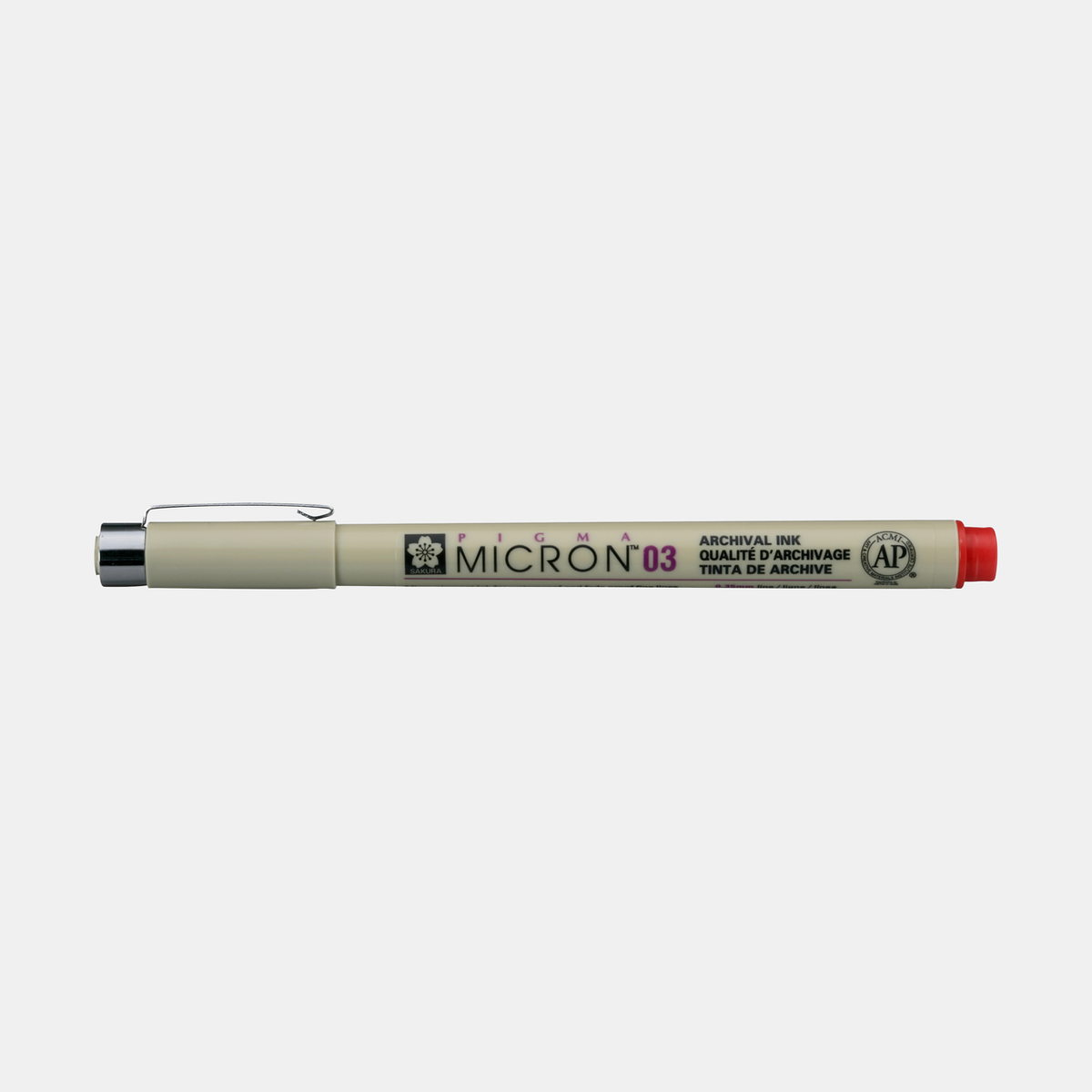 Flomaster za tehničko crtanje SAKURA Pigma Micron RED | izaberite debljinu – 03 0,35 mm