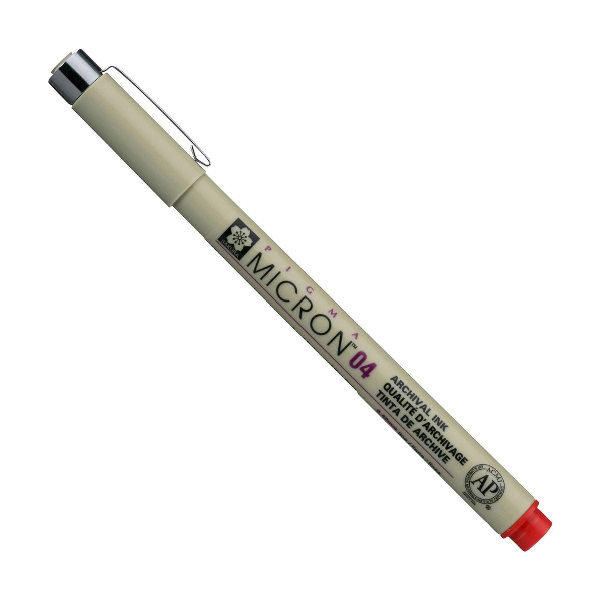 Flomaster za tehničko crtanje SAKURA Pigma Micron RED | izaberite debljinu – 04 0,40 mm