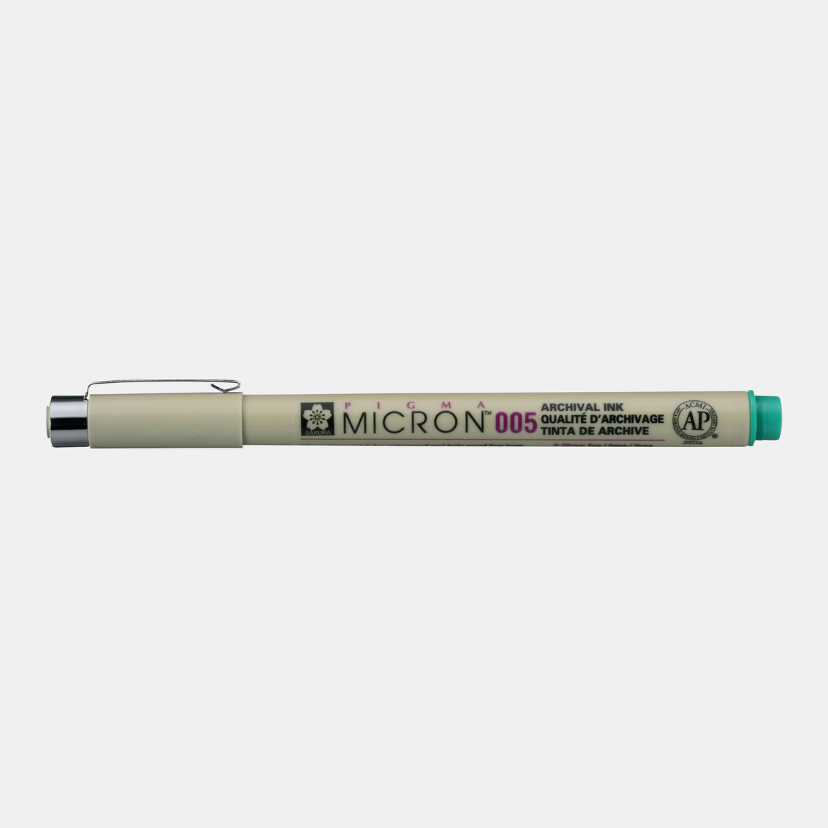 Flomaster za tehničko crtanje SAKURA Pigma Micron GREEN | izaberite debljinu – 005 0,20 mm