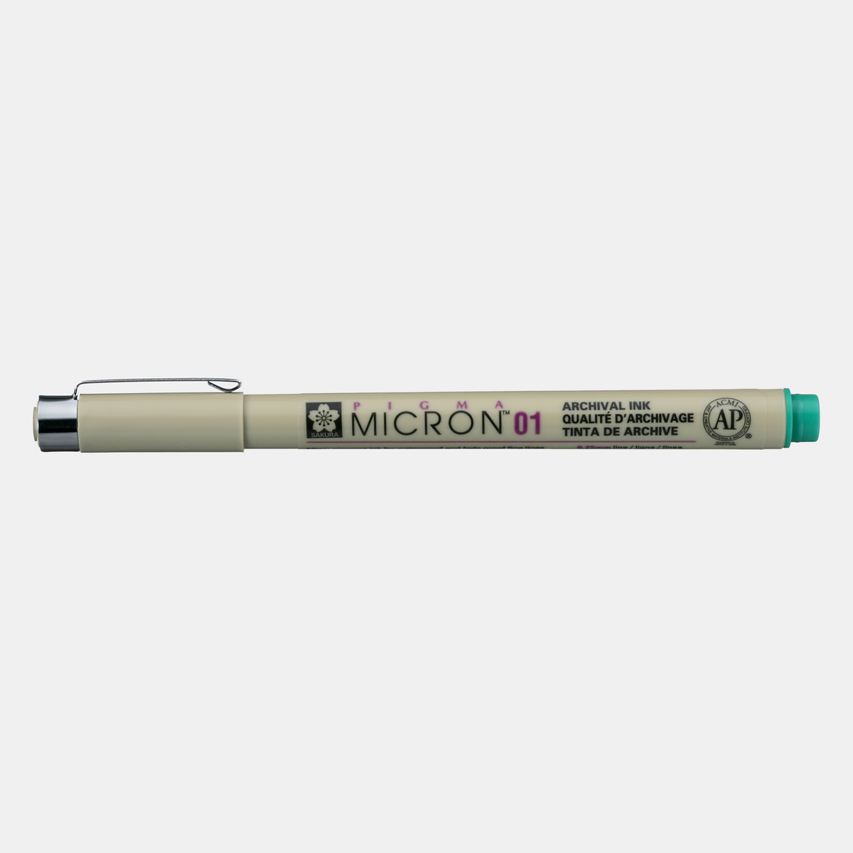 Flomaster za tehničko crtanje SAKURA Pigma Micron GREEN | izaberite debljinu – 01 0,25 mm