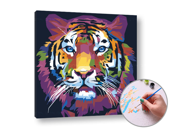 Slikanje po brojevima TIGER JUNGLE | niska zahtjevnost — slika 3