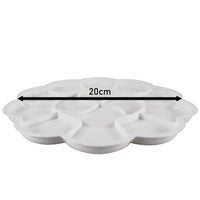 Slikarska paleta u obliku cvijeta 20 cm | bijela Phoenix