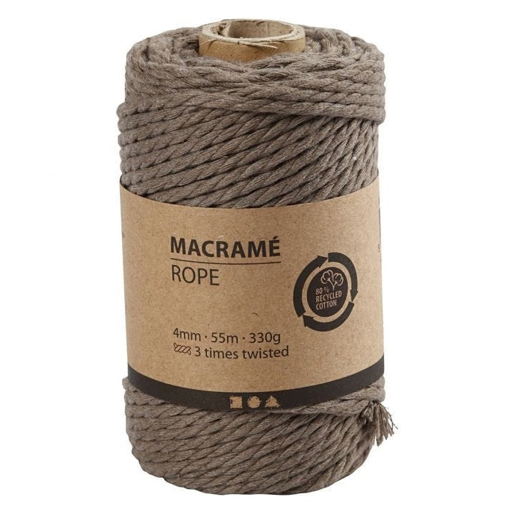 Špaga za makrame 4 mm x 55 m – moss zelena