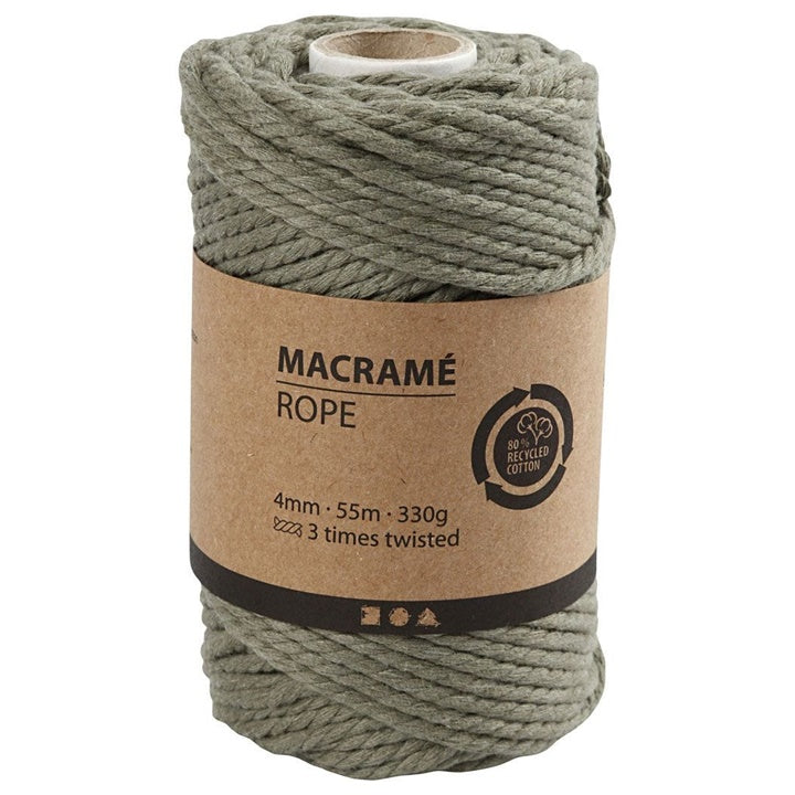 Špaga za makrame 4 mm x 55 m – crna