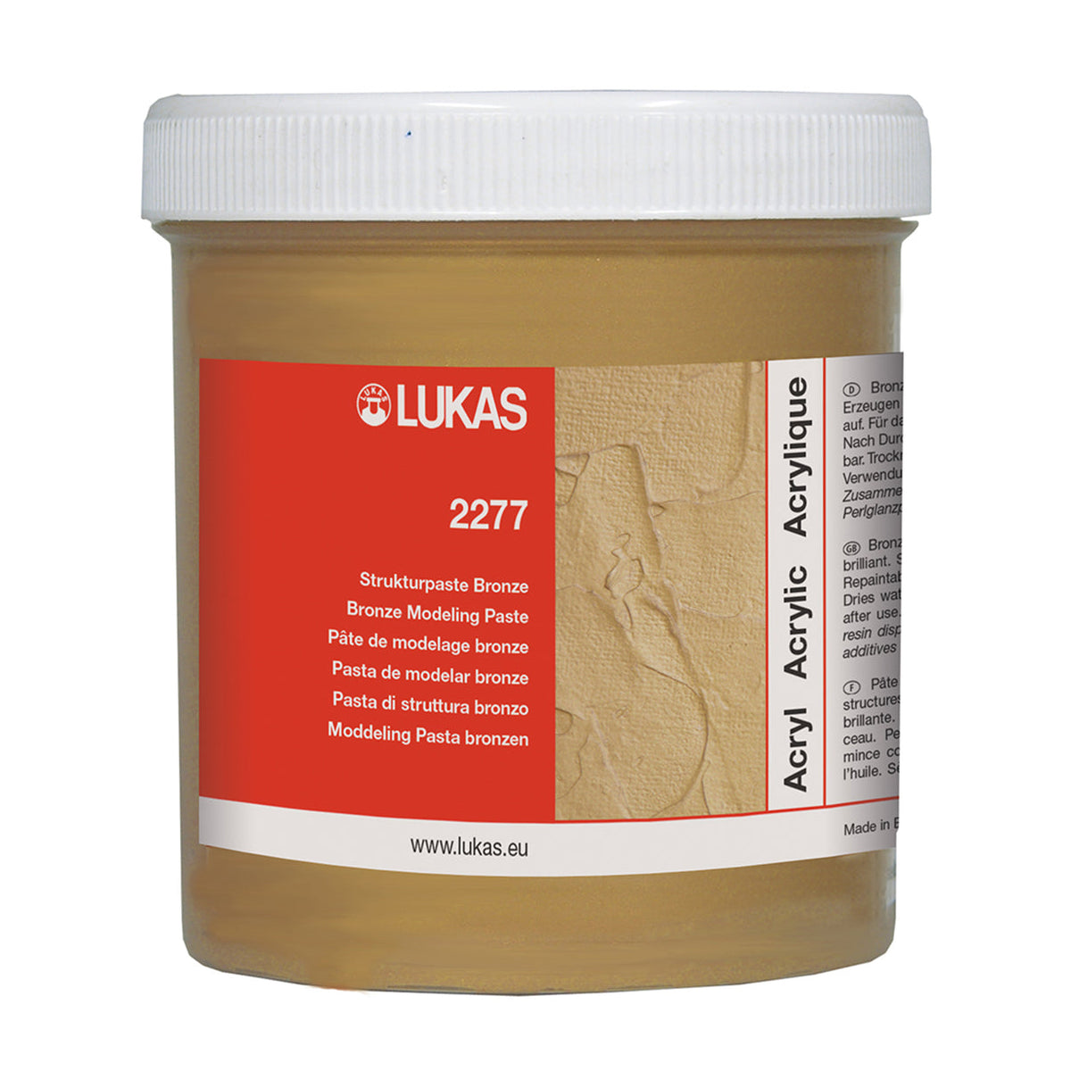 Strukturna pasta LUKAS metalik 250 ml – brončana