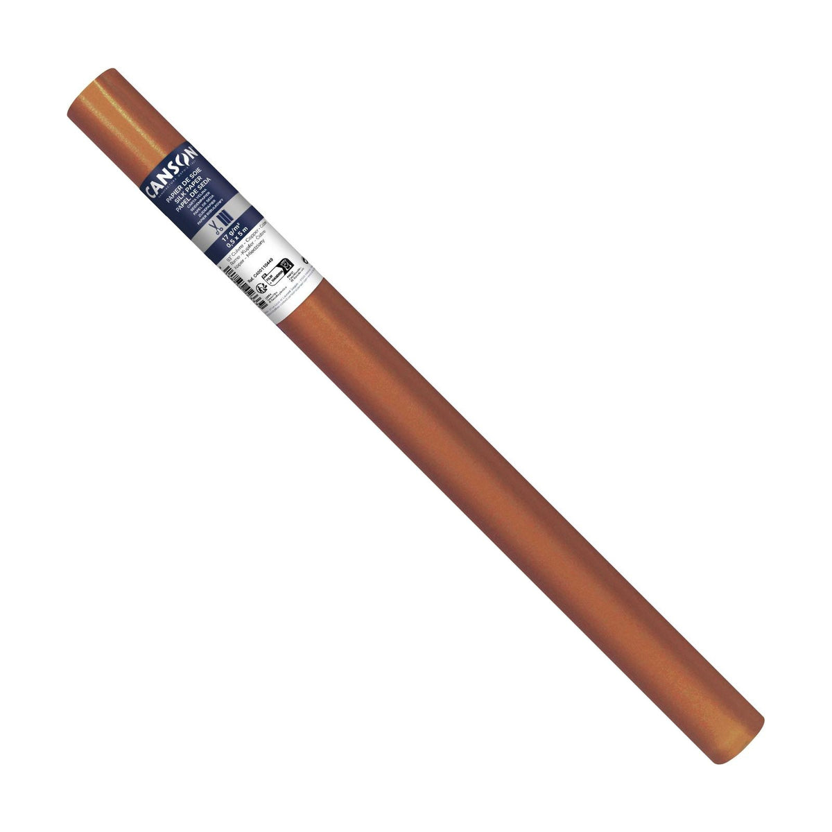 Svileni papir CANSON u roli 50 x 500 cm, 17 g – Bakrena