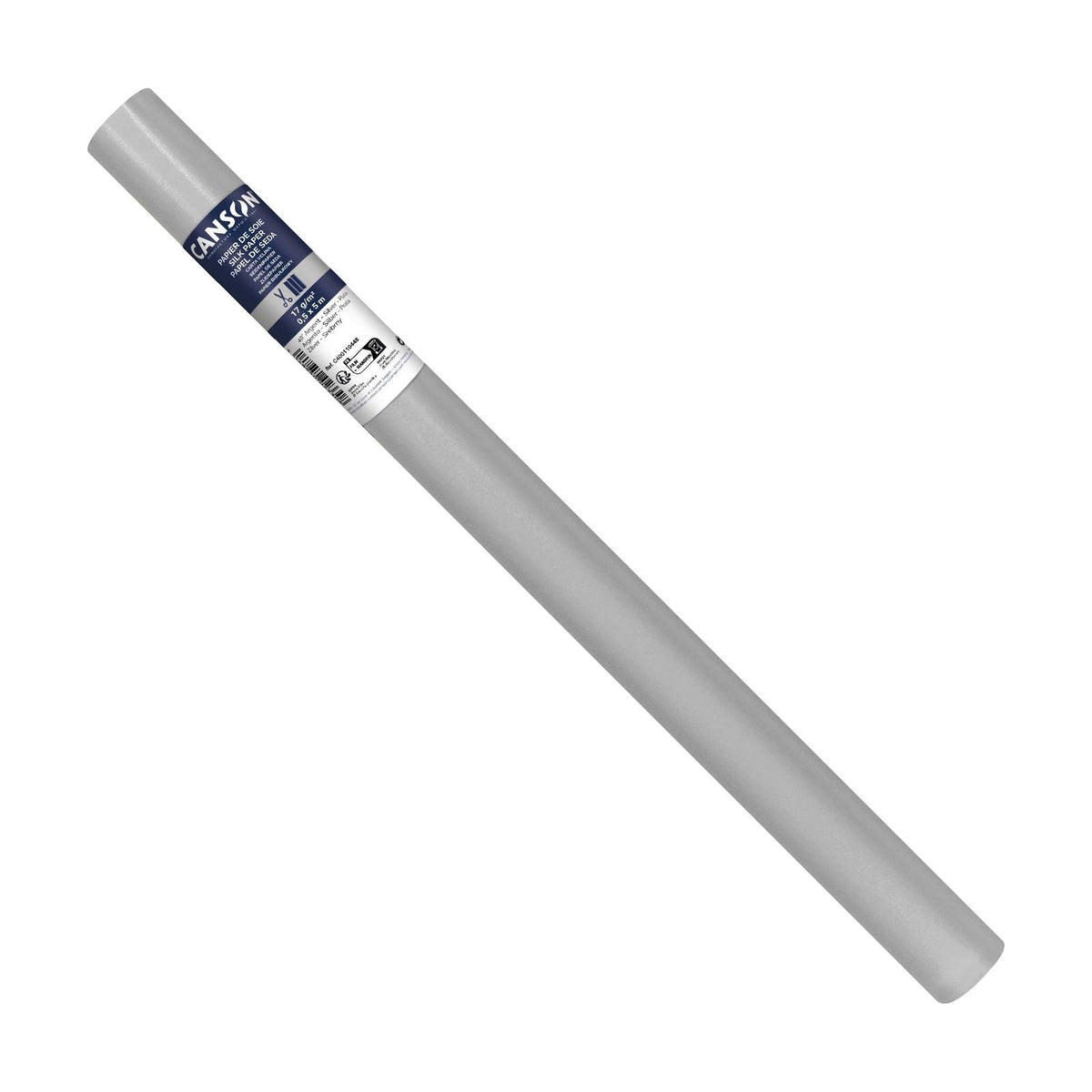 Svileni papir CANSON u roli 50 x 500 cm, 17 g – Srebrna