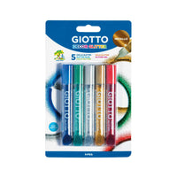 Svjetlucavo ljepilo GIOTTO Glitter Glue metalik boje 5 x 10 g