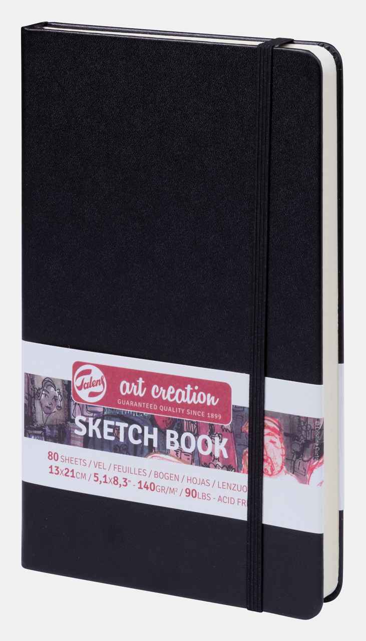 Skic blok ROYAL TALENS Art Creation Black 13 x 21 cm, 140 g, 90 listova, tvrdi uvez