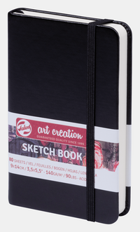 Blok za skiciranje ROYAL TALENS Art Creation Black 9 x 14 cm, 140 g, 90 listova