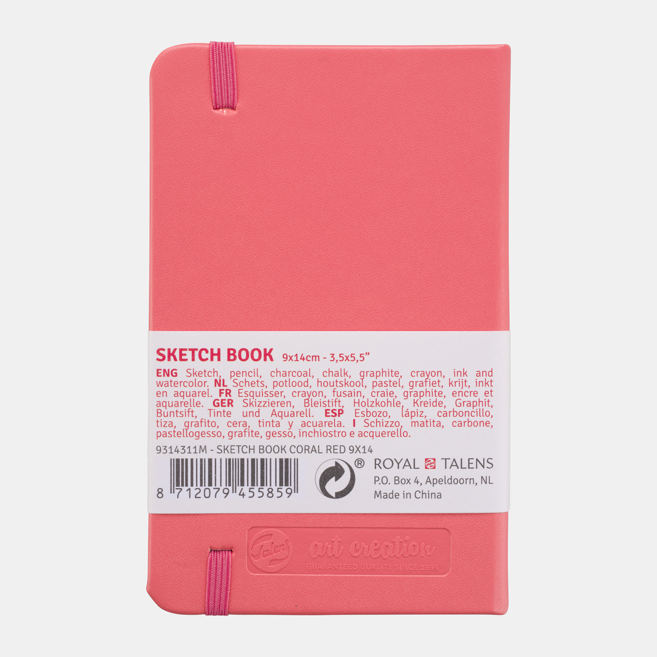 Skic blok ROYAL TALENS Art Creation Coral 9 x 14 cm, 140 g, 80 listova