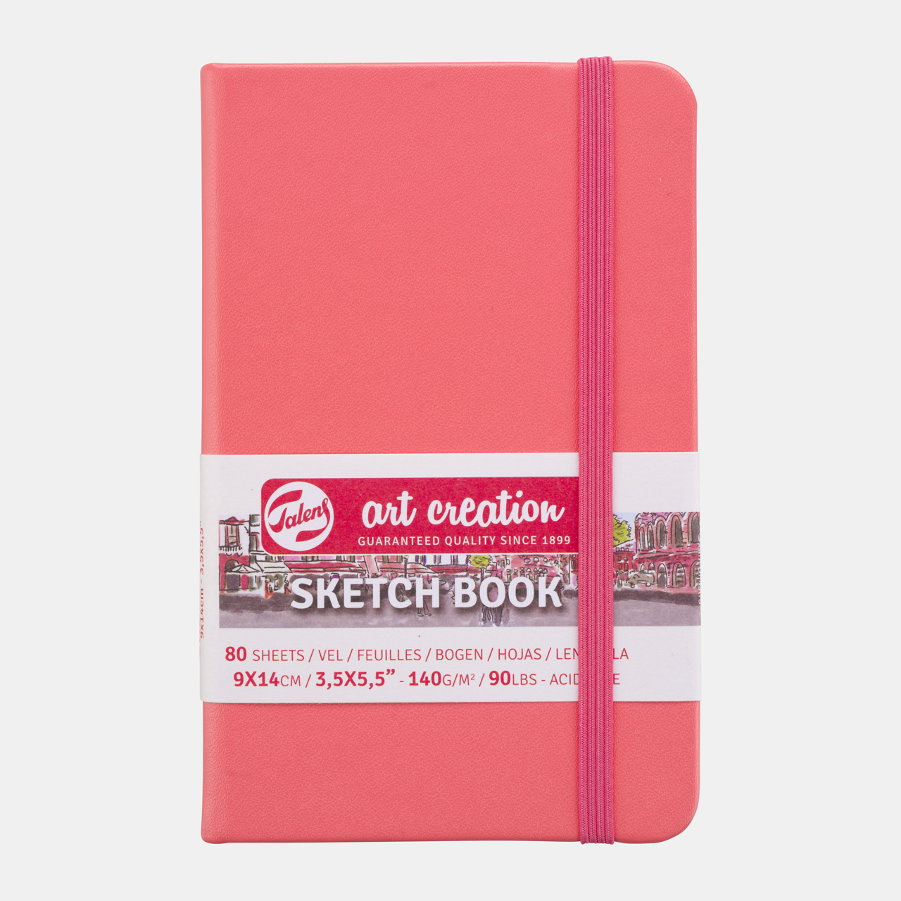 Skic blok ROYAL TALENS Art Creation Coral 9 x 14 cm, 140 g, 80 listova