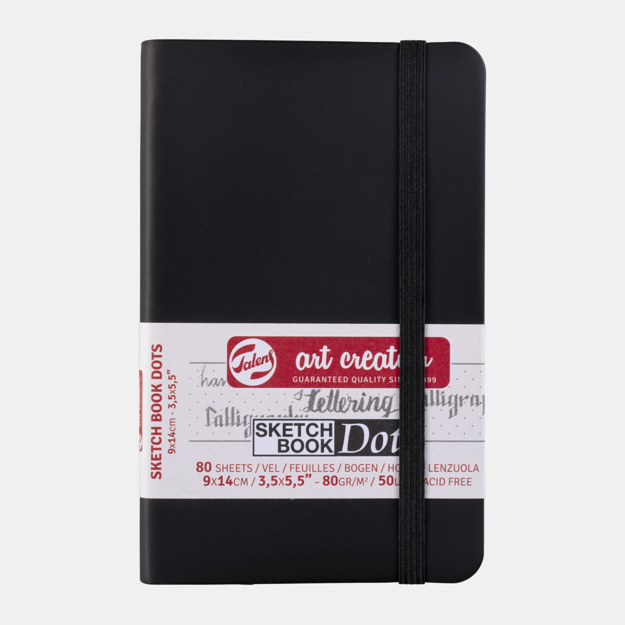 Skic blok ROYAL TALENS Talens Art Creation DOT Black 9 x 14 cm, 80 listova