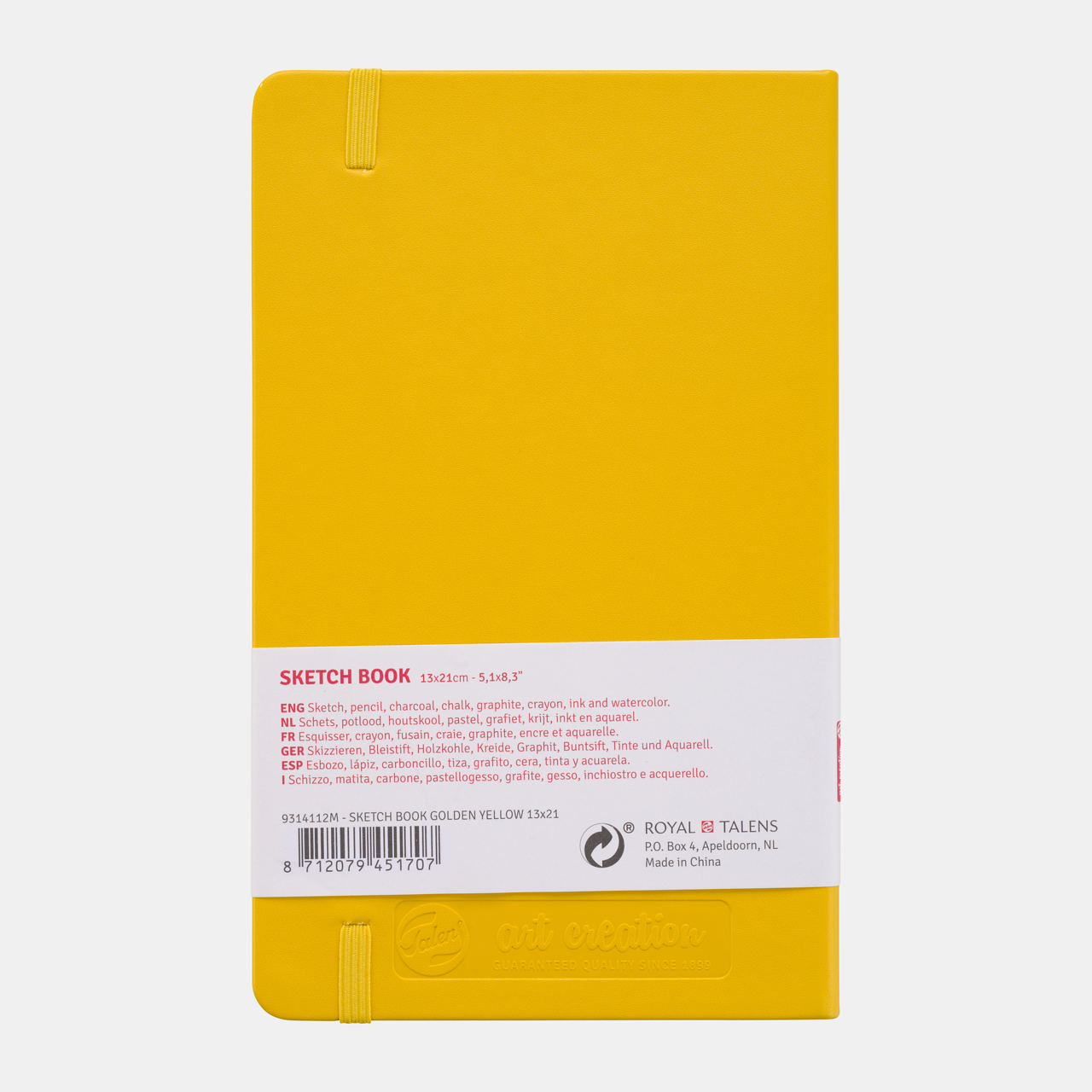 ROYAL TALENS blok za skiciranje Talens Art Creation Golden Yellow 13 x 21 cm 140 g 80L tvrdi uvez