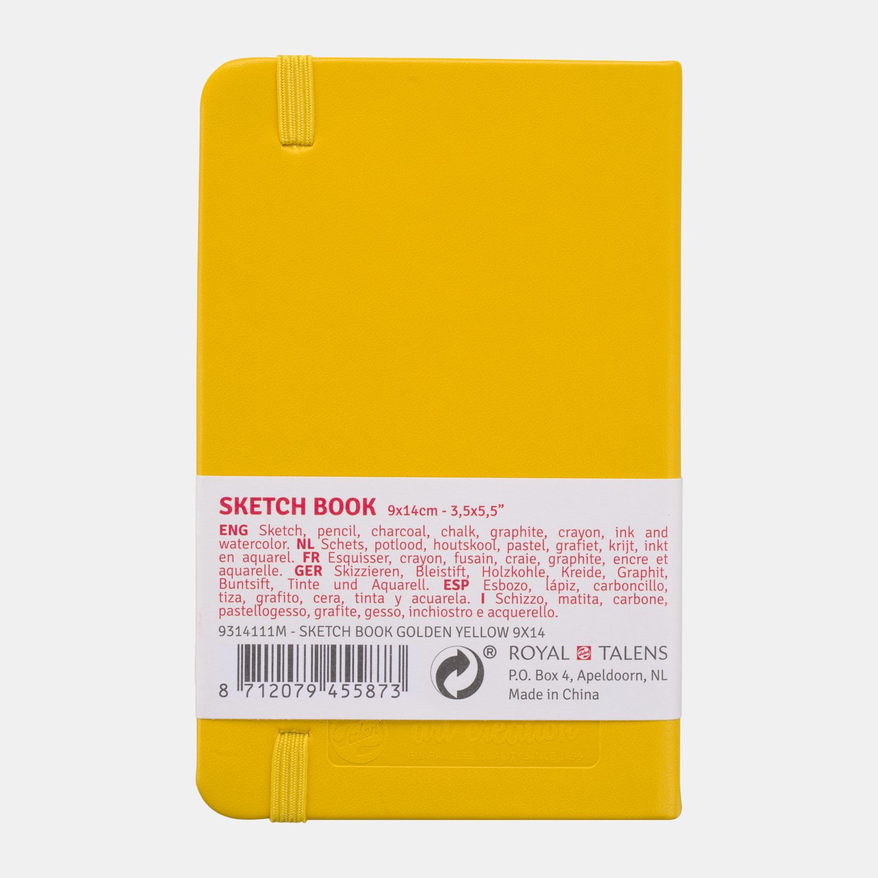 Blok za skiciranje Talens Art Creation Golden Yellow 9 x 14 cm, 140 g, 80 listova - tvrdi uvez