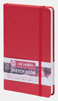 Blok za skiciranje Talens Art Creation Red 13 x 21 cm, 140 g, 80 listova, tvrdi uvez