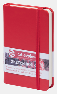 ROYAL TALENS blok za skiciranje Talens Art Creation Red 9 x 14 cm 140 g 80L tvrdi uvez