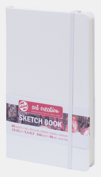 Blok za skiciranje Talens Art Creation White 13 x 21 cm, 140 g, 80 listova, tvrdi uvez