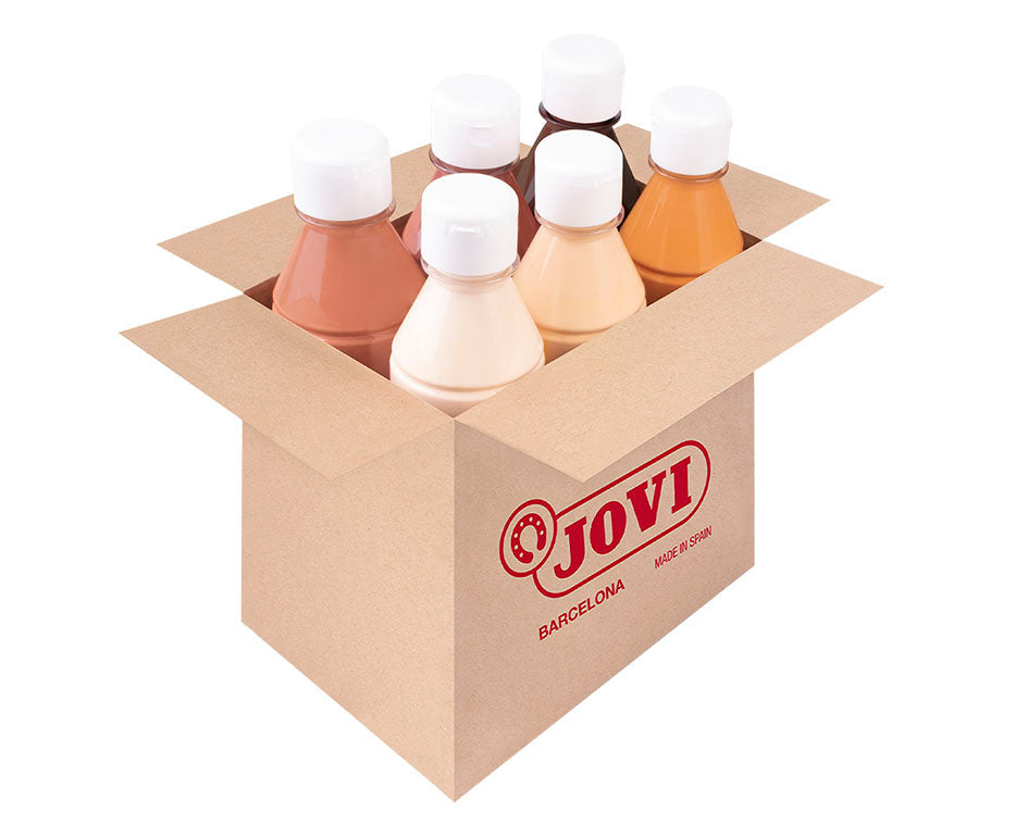 Tekuća tempera JOVI Premium 6 x 250 ml nijanse kože
