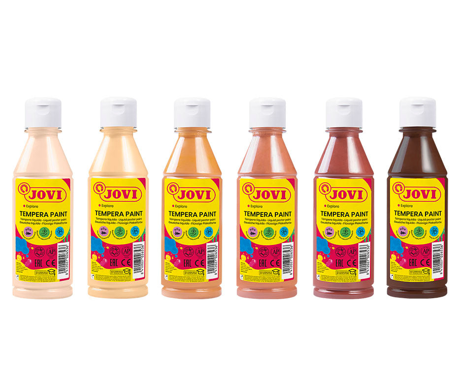 Tekuća tempera JOVI Premium 6 x 250 ml nijanse kože