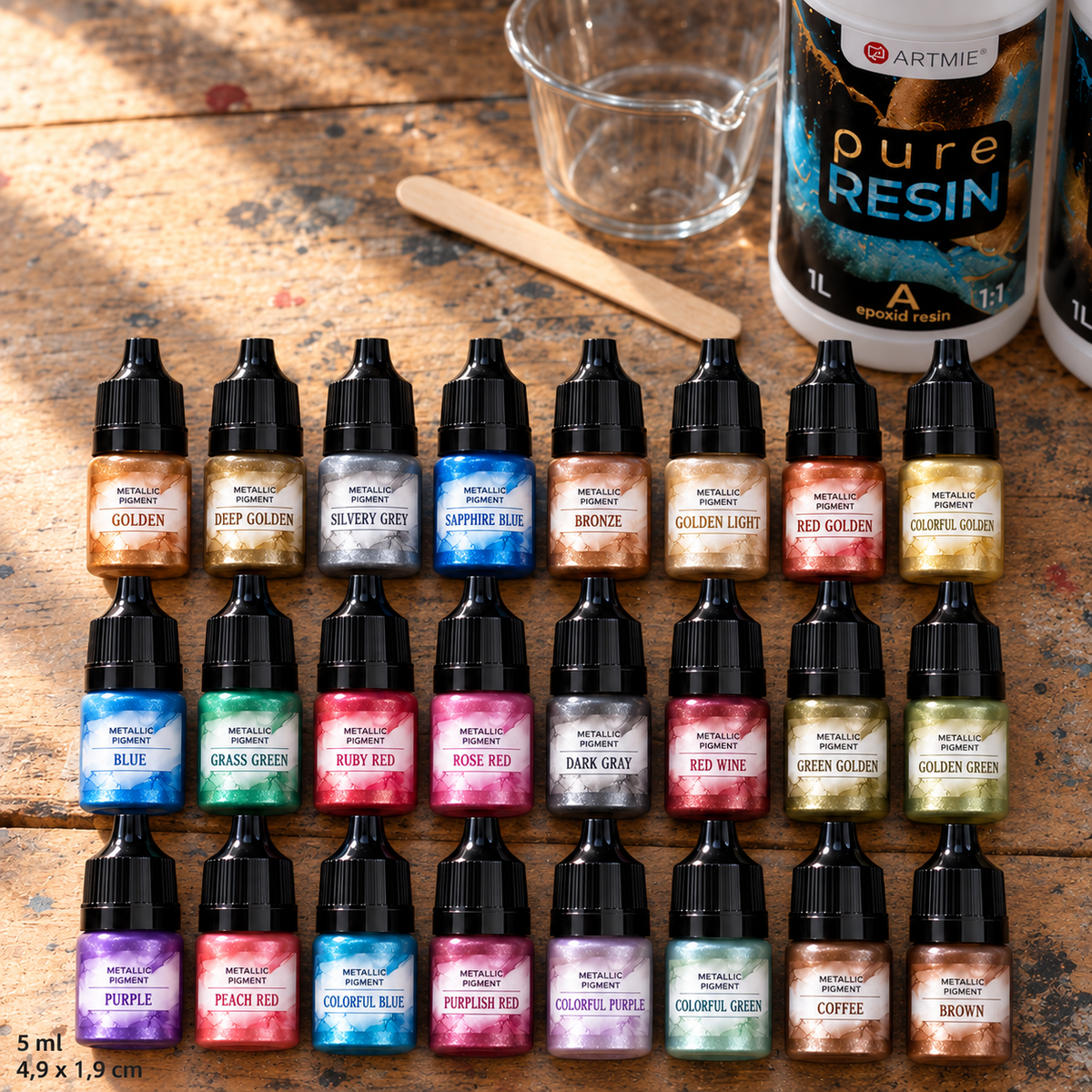 Tekući metalik pigment za smolu 5 ml