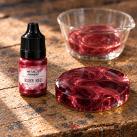 Tekući metalik pigment za smolu 5 ml – rubinsko crvena (rubinsko crvena)
