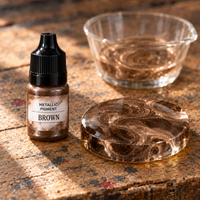 Tekući metalik pigment za smolu 5 ml – smeđa (smeđa)