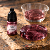 Tekući metalik pigment za smolu 5 ml – vinsko crvena (vinsko crvena)