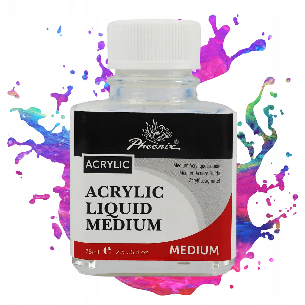 Tekuté akrylové médium Phoenix, 75 – 500 ml