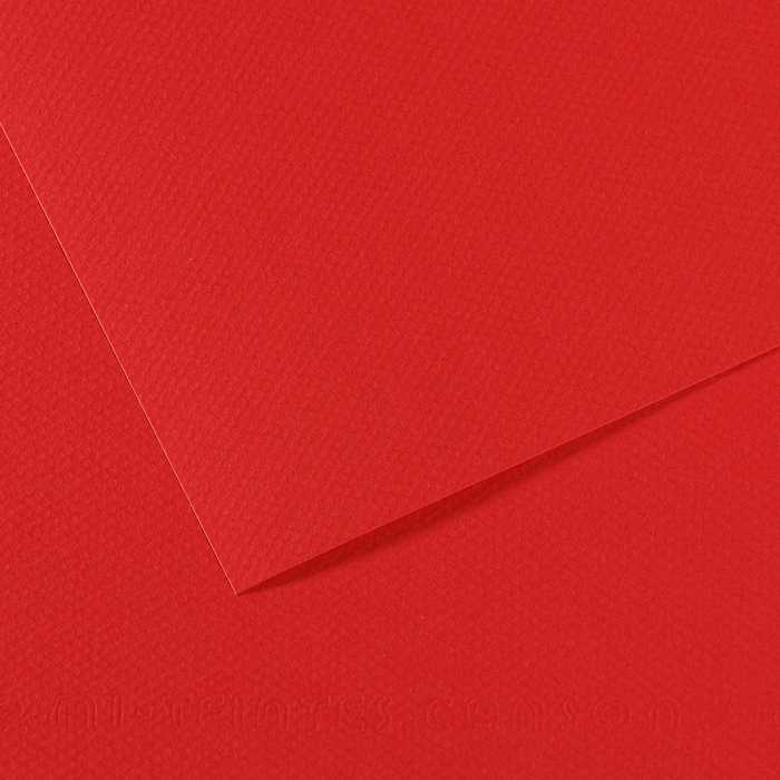 Tónirani papir CANSON Mi-Teintes 50 x 65 cm – 160 g/m² – Svijetlocrvena 505