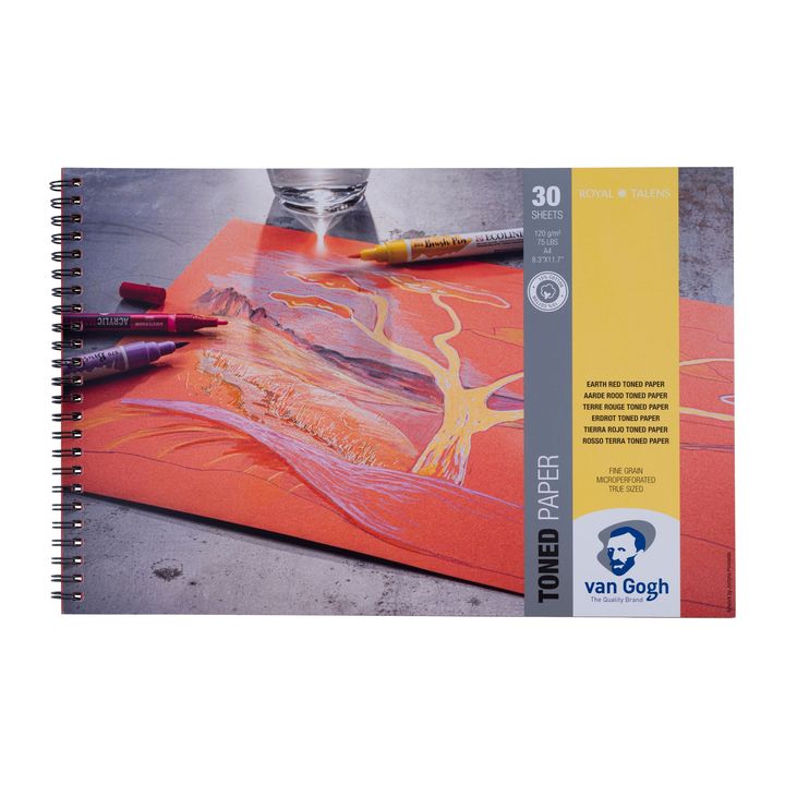 Tónovaný papier Van Gogh Earth Red | rôzne rozmery — obrázok 3