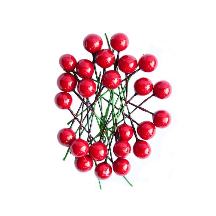 Ukrasne bobice božikovine 24 komada | razne nijanse — slika 4