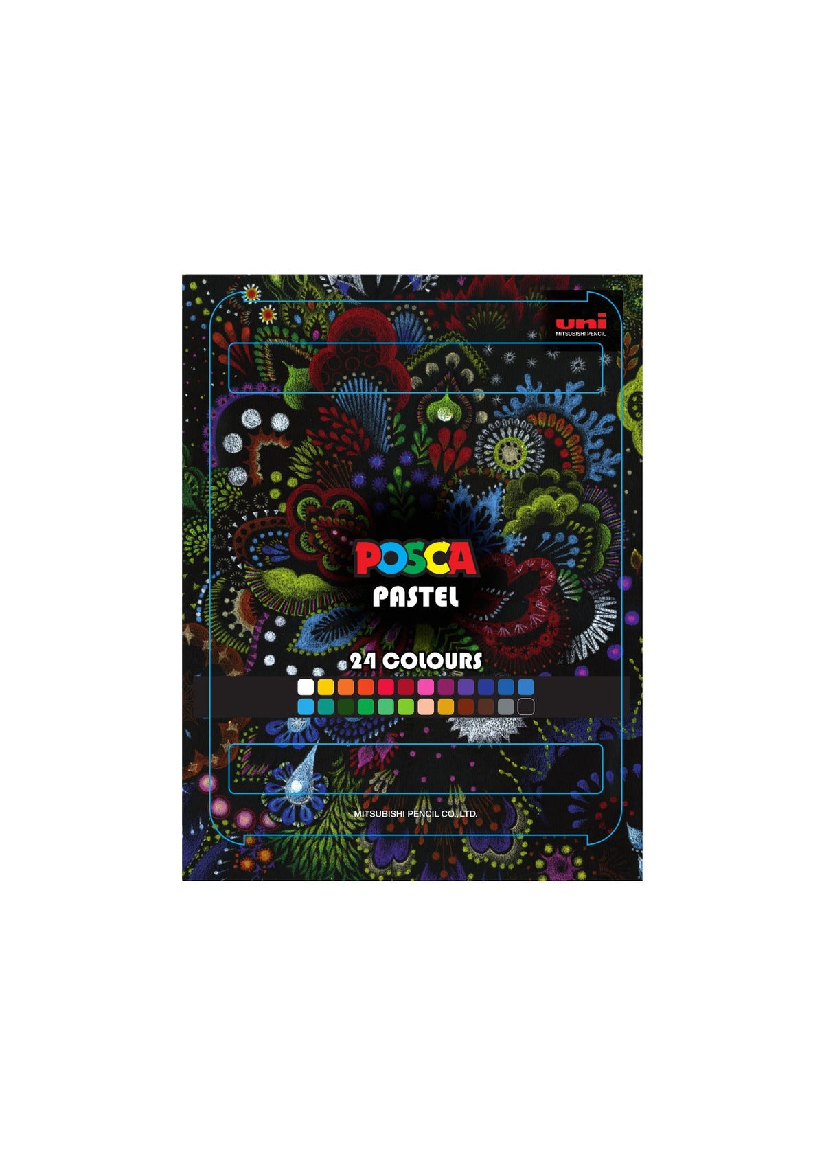 Posca KPA-100 24C voštane pastele, set, miks boja