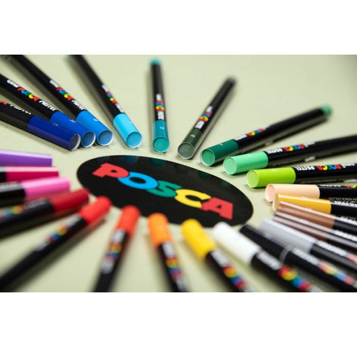 Posca KPA-100 24C voštane pastele, set, miks boja